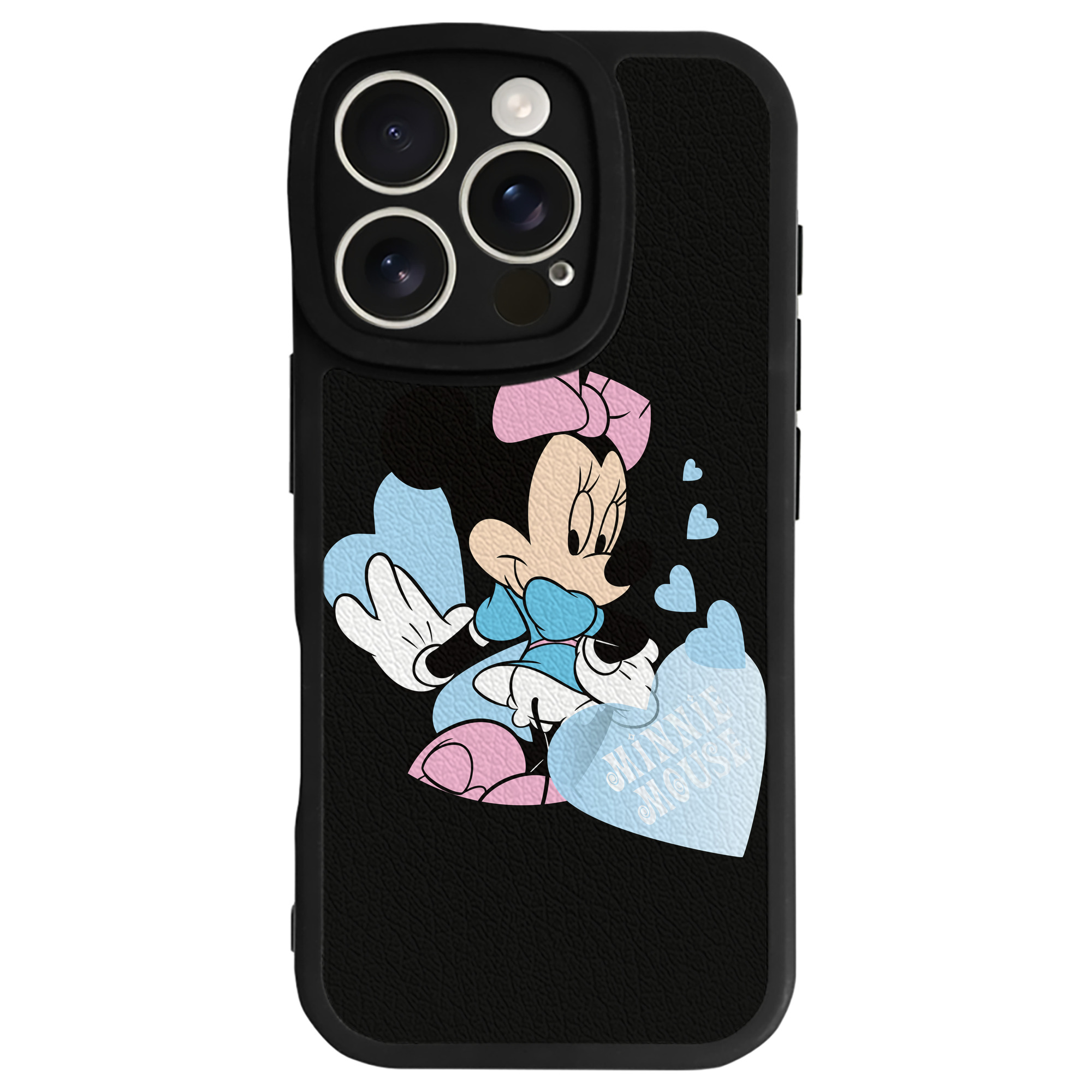 （画像用） ミッキーマウス Mickey Mouse 【iPhone 16シリーズ対応】シリコンスマホケース（レザー調） 材質：シリコン